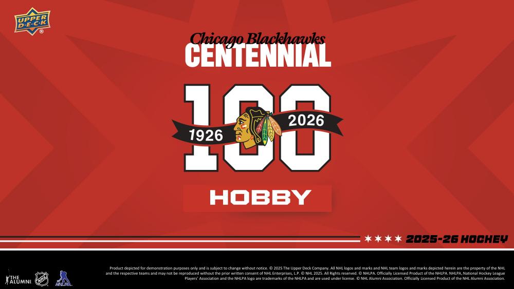 Обложка 2025/26 Upper Deck Chicago Blackhawks Centennial
